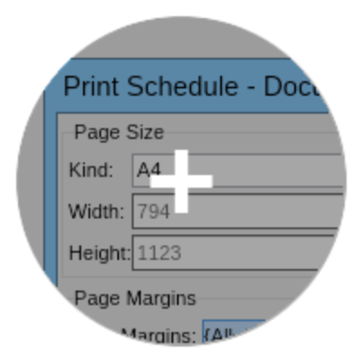 NO V schedule printing small